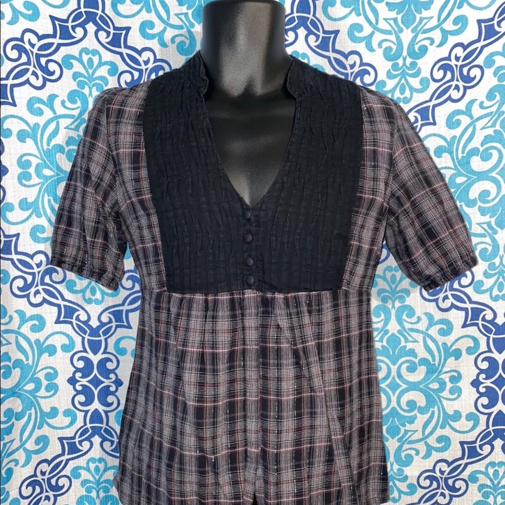 BKE Buckle Womens Size Small Multicolor Button Top